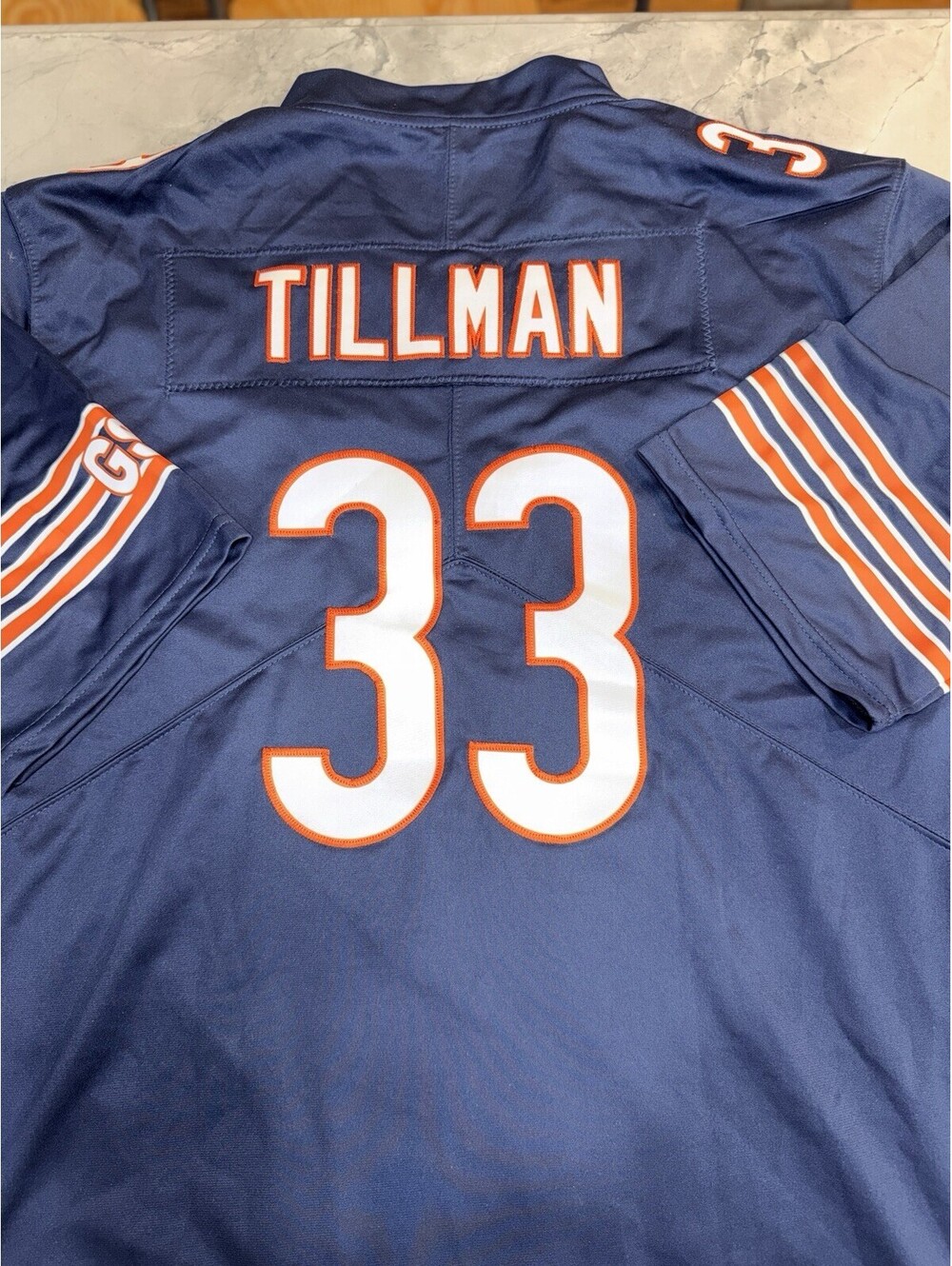 Chicago Bears Charles Tillman #33 Jersey Men XL Navy Sewn Football Replica